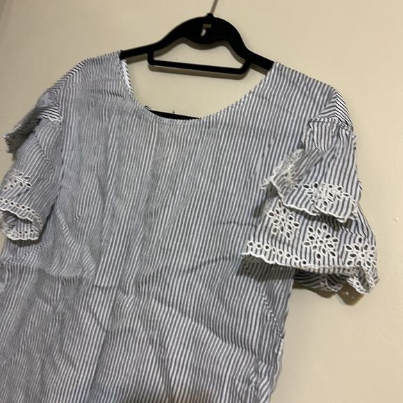 Club monaco linen striped top - Picture 2 of 5